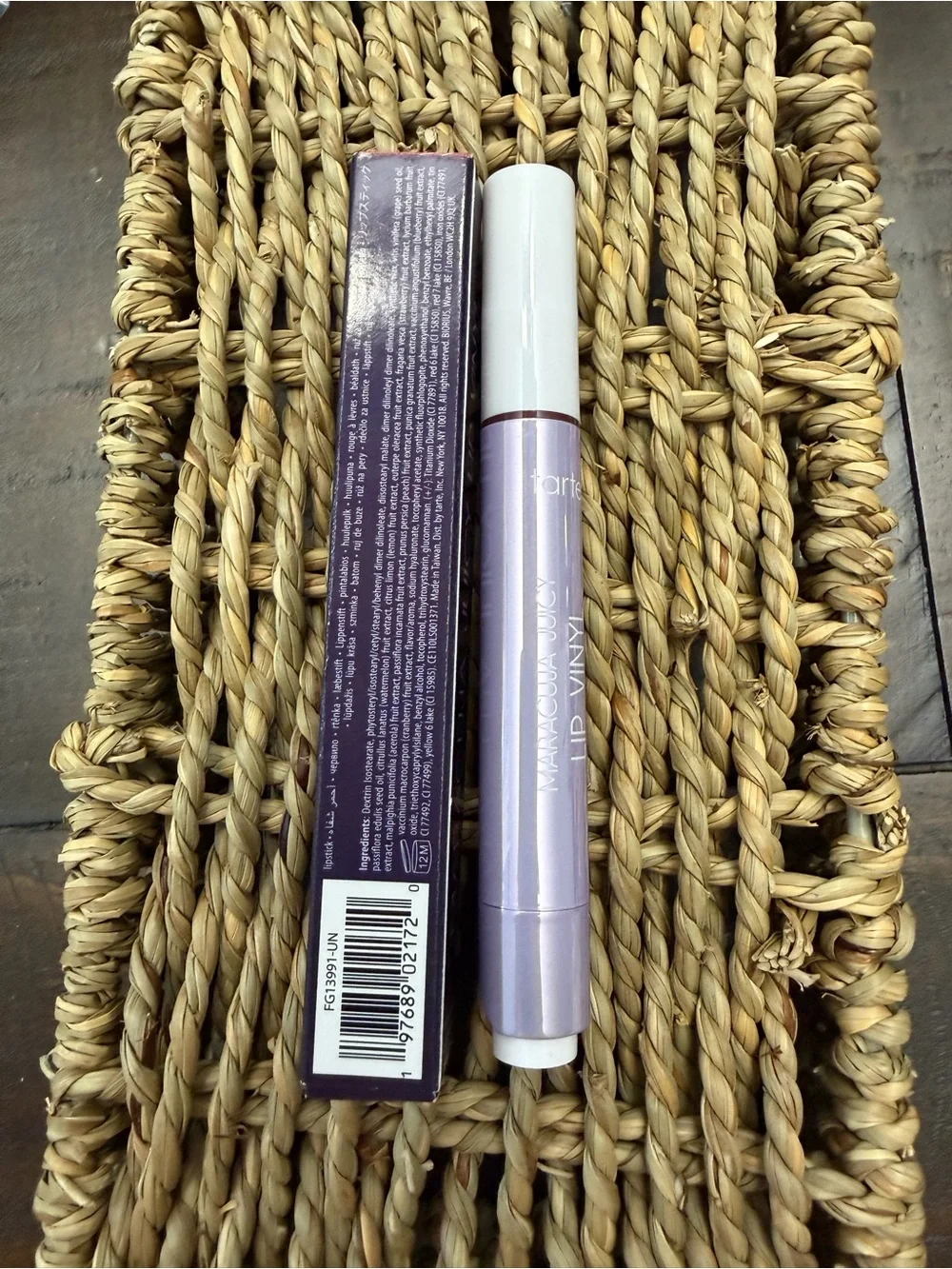 Tarte Maracuja Juicy Lip Vinyl Shimmering Mixed Berries 2.7g NIB